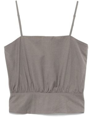 Remain Gathered Top - Grey