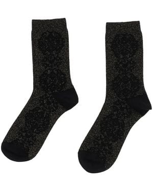 ANT45 Lola Metallic-Effect Socks - Schwarz
