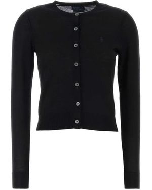 Polo Ralph Lauren Button-Up Wool Cardigan - Black
