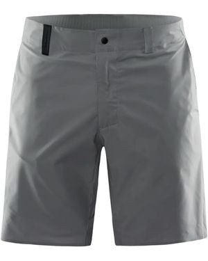 Sail Racing Shore Logo-Patch Shorts - Grey