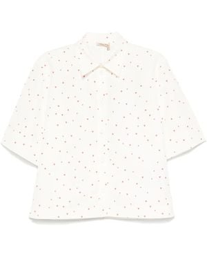 Stella Nova Heart-Print Shirt - White