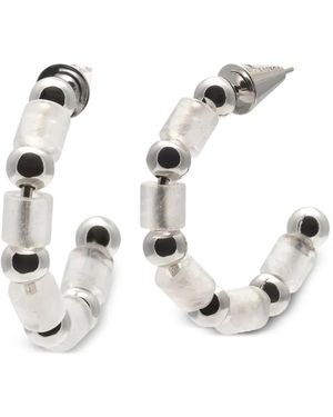 Eddie Borgo Marcy Hoop Earrings - White