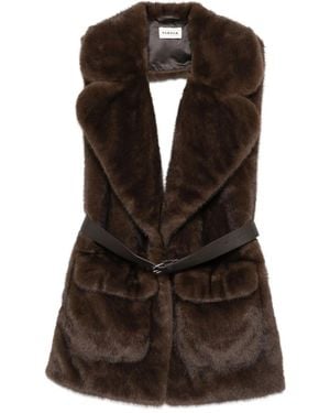 P.A.R.O.S.H. Belted Gilet - Black