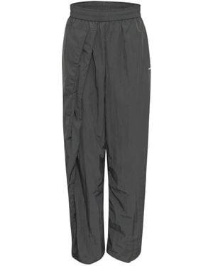 BONBOM Wrap-Front Track Trousers - Grey