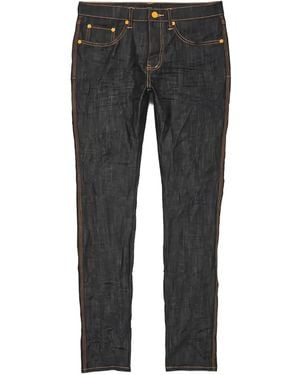 Purple Brand Contrast-Stitching Skinny Jeans - Gray