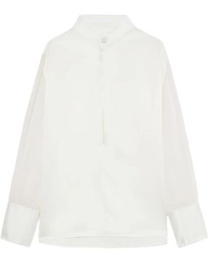Helmut Lang Blusa Con Inserti - Bianco