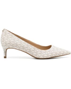 Michael Kors Alina 50Mm Canvas Pumps - Natural