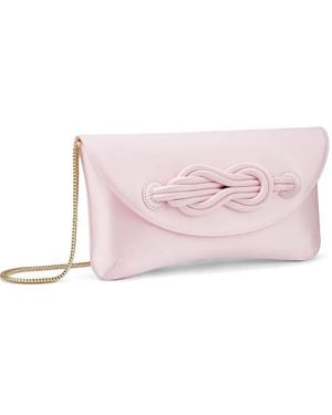 Shanghai Tang Tang Knot Clutch Bag - Pink