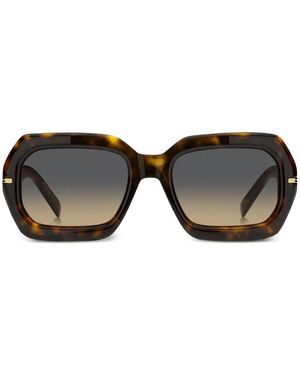 BOSS Geometric-Frame Sunglasses - Black