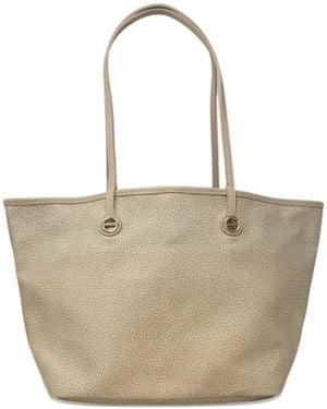 Borbonese Medium Flight Printed Tote Bag - White