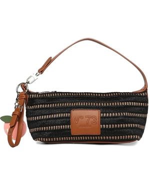 V73 Venice Striped Shoulder Bag - Metallic