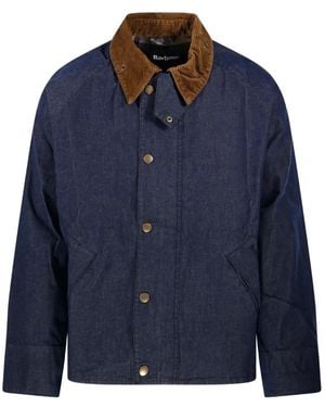 Barbour Transport Denim Casual Jacket - Blue