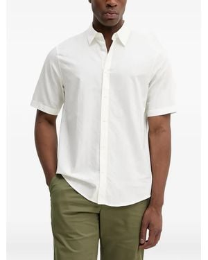 ARMANI EXCHANGE Buttoned Pattern Shirt - White