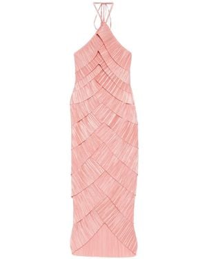 Cult Gaia Patrizia Pleated Midi Dress - Pink