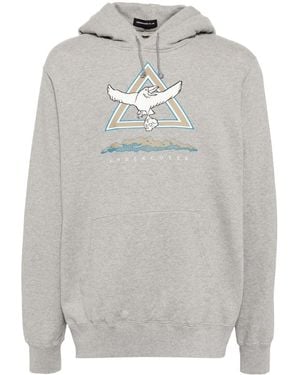 Undercover Sudadera con capucha y estampado gráfico - Gris