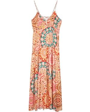 Ba&sh Lamia Graphic-Print Dress - Pink