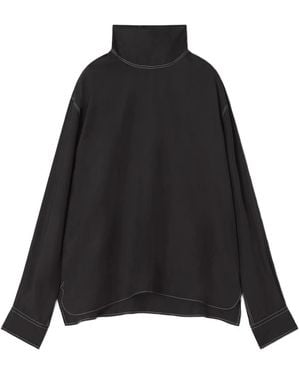 Lanvin Hemd Mit Kontrastnähten - Schwarz