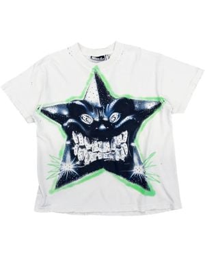 HELLSTAR T-Shirt mit grafischem Print - Blau