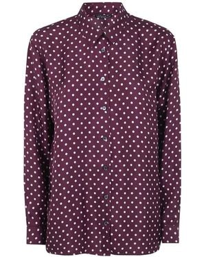 Laura Urbinati Polka-Dot Shirt - Purple