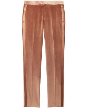 Paul Smith Velvet Tailored Trousers - Brown