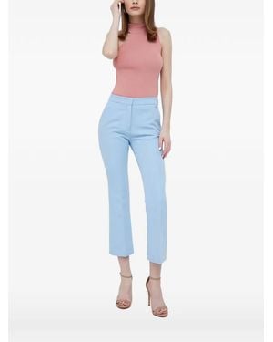 DKNY Ribbed One-Shoulder Top - Blue