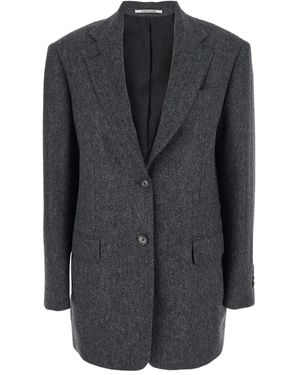 Tagliatore Notched Single-Breasted Jacket - Black