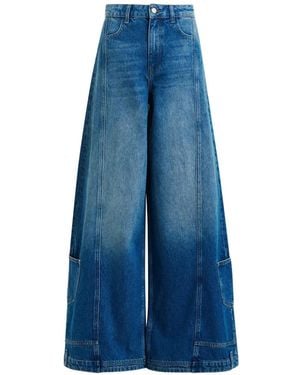 Essentiel Antwerp Flap Pocket Flared Jeans - Blue