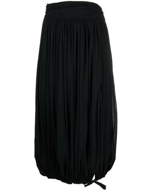 Philosophy Di Lorenzo Serafini Pleated Puffball Midi Skirt - Black
