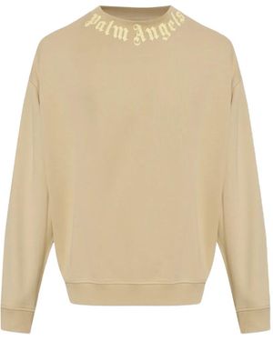 Palm Angels Sweat À Logo Imprimé - Natural