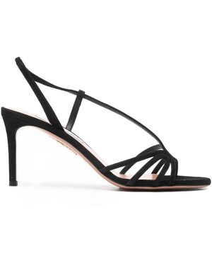 Aquazzura Talk To Me Slingback Sandals - Metallic