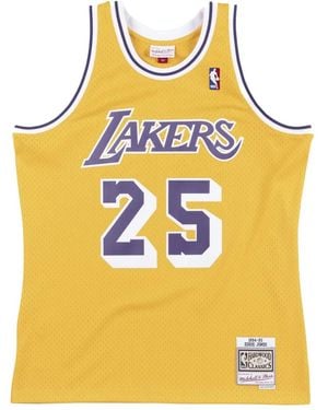 Mitchell & Ness Eddie Jones Nba Lakers 1994-1995 Swingman Vest - Yellow