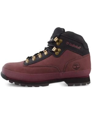 Timberland Baskets Mi-Montantes Euro Hiker 'Burgundy/Nubuck' - Purple