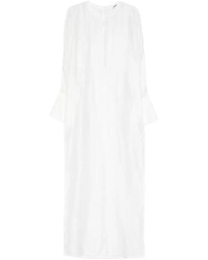 DARKPARK Marine Flared-Cuff Maxi Dress - White