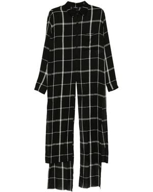 Limi Feu Camicia A Quadri - Nero