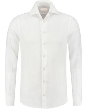 Aurélien Seaside Linen Shirt - White