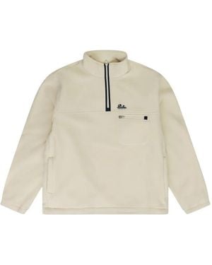 Aimé Leon Dore Quarter-Zip Fleece Jumper - Natural