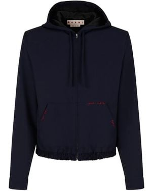 Marni Zip-Up Hoodie - Blue