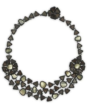 Tory Burch Curiosity Triple Strand Necklace - Black