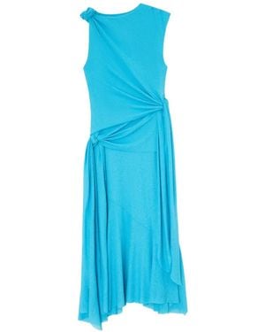 Ganni Recycled Polyester Dress - Blue