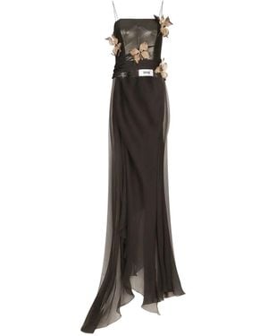 Dolce & Gabbana Kim Dolce&Gabbana Butterfly-Print Chiffon Maxi Dress - Multicolor