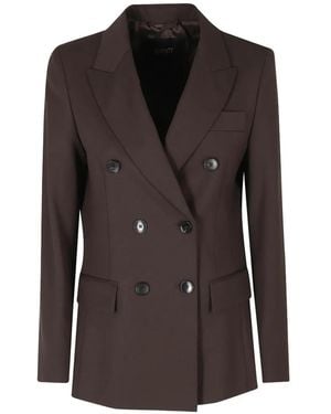 Seventy Double-Breasted Peaked-Lapels Blazer - Brown