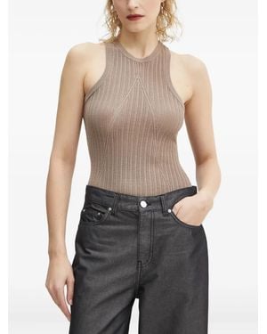 Won Hundred Ribbed Knit Top - Blue