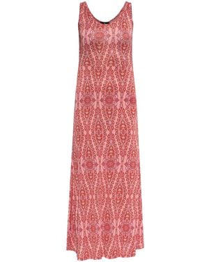 Etro Paisley-Print Long Dress - Red