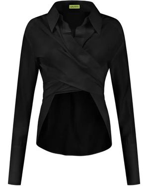 GAUGE81 Sabinas Wrap Shirt - Black