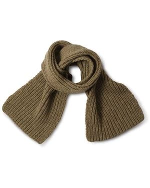 Margaret Howell Ribbed Wool Scarf - Brown