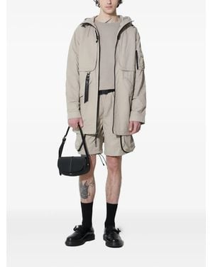 Alpha Industries Bermudas Cargo Con Cinturón - Blanco