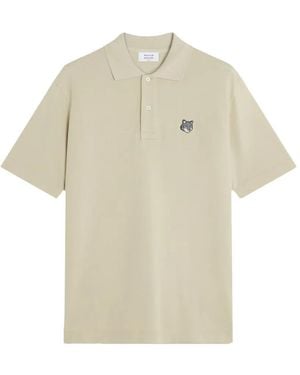 Maison Kitsuné Maison Kitsuné Maison Kitsuné Fox Head Comfort Fit Polo - White