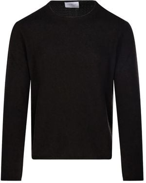 Diana Studio Round-Neck Long-Sleeve Sweater - Black