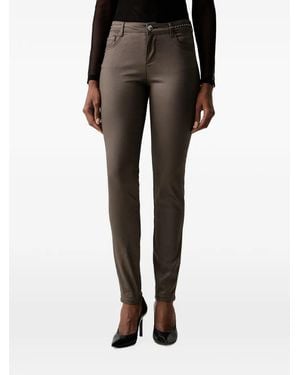 Morgan Stud-Embellished Skinny Pants - Black