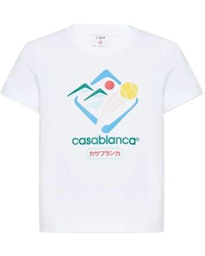 CASABLANCA グラフィック Tシャツ - ホワイト